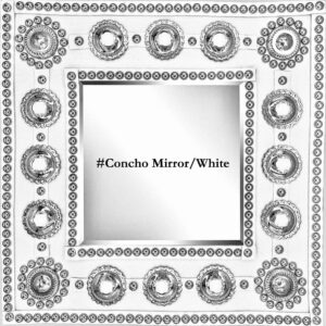 #Concho Mirror/White