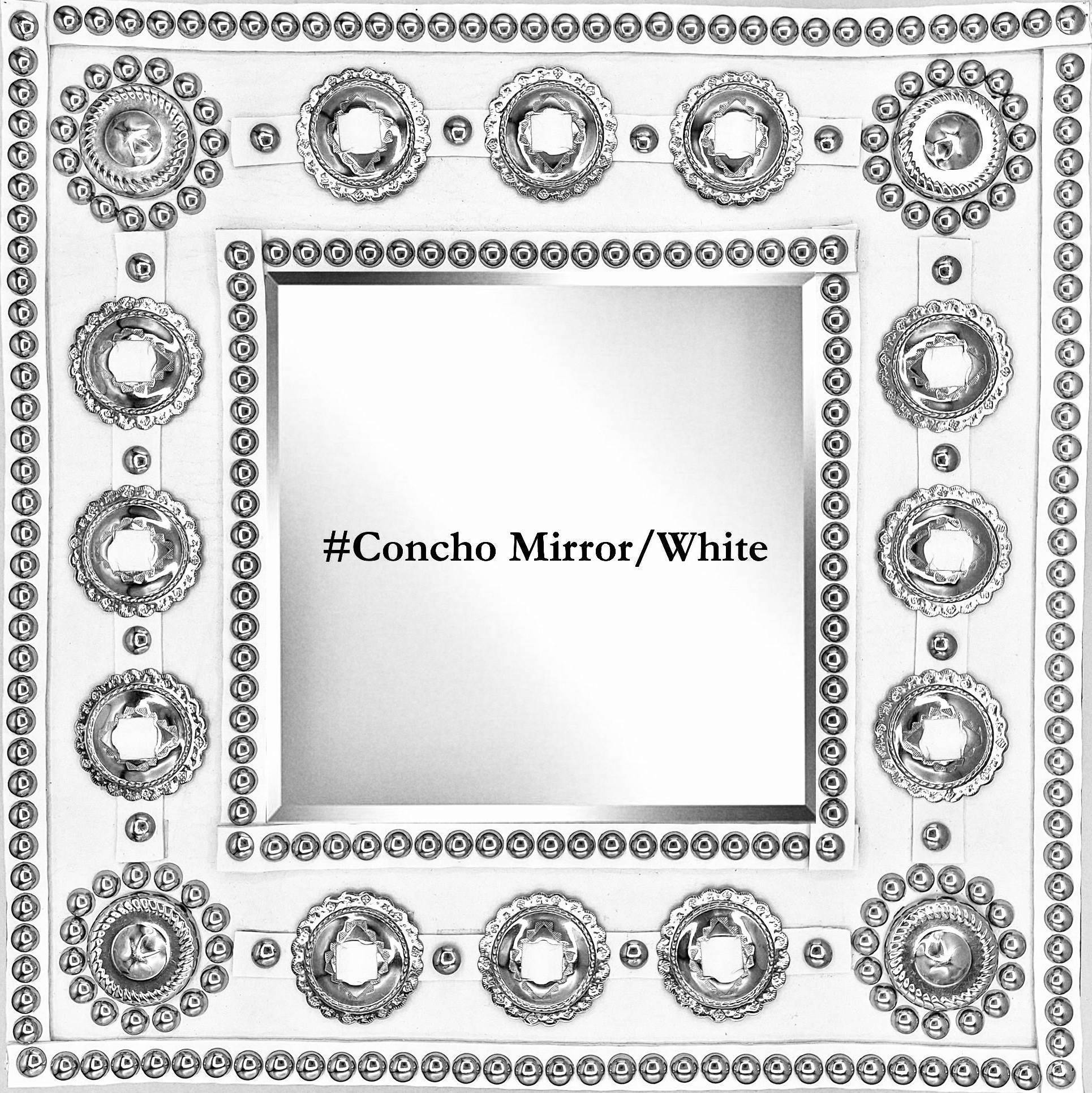 #Concho Mirror/White